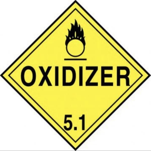 Accuform DOT PLACARD HAZARD CLASS 5 MPL501VP100 MPL501VP100 - main